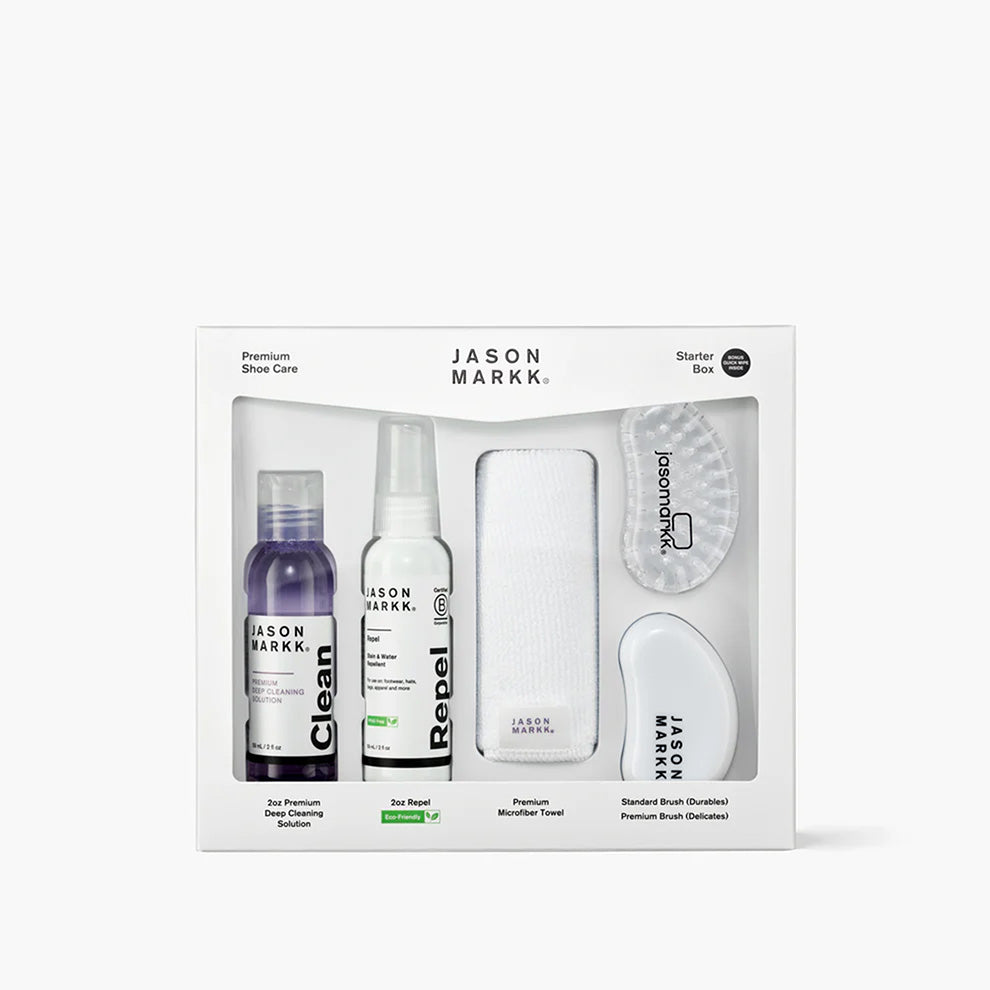 Jason Markk Essential Kit Repel Spray - Schoenverzorging, Lederreiniger Schoenen, Schoenenpoets met Impregneerspray Jason Markk Essential Kit Repel Spray - Schoenverzorging, Lederreiniger Schoenen, Schoenenpoets met Impregneerspray