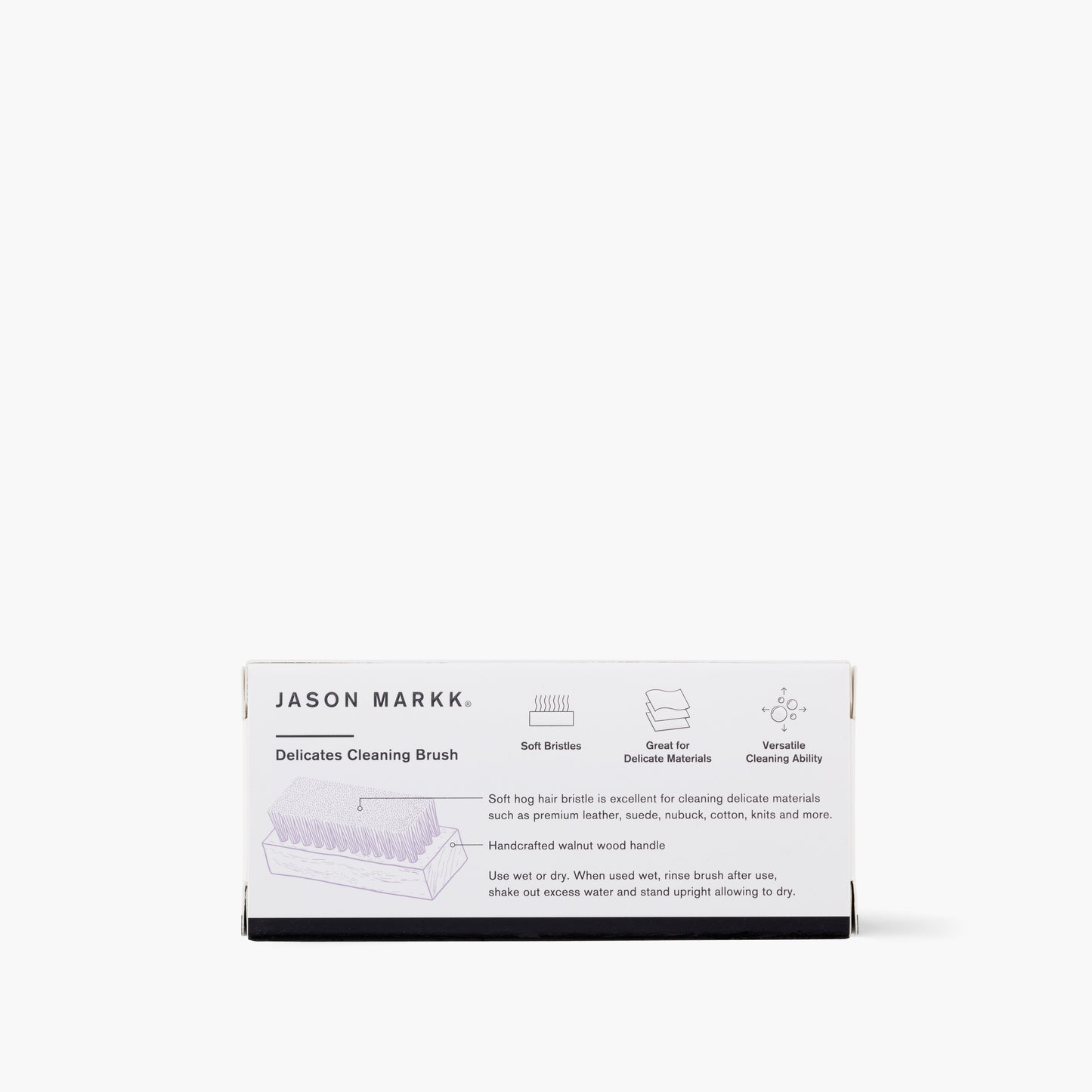 Jason Markk Delicates Cleaning Brush - Back Packaging