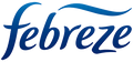 Febreze logo in blue on a white background