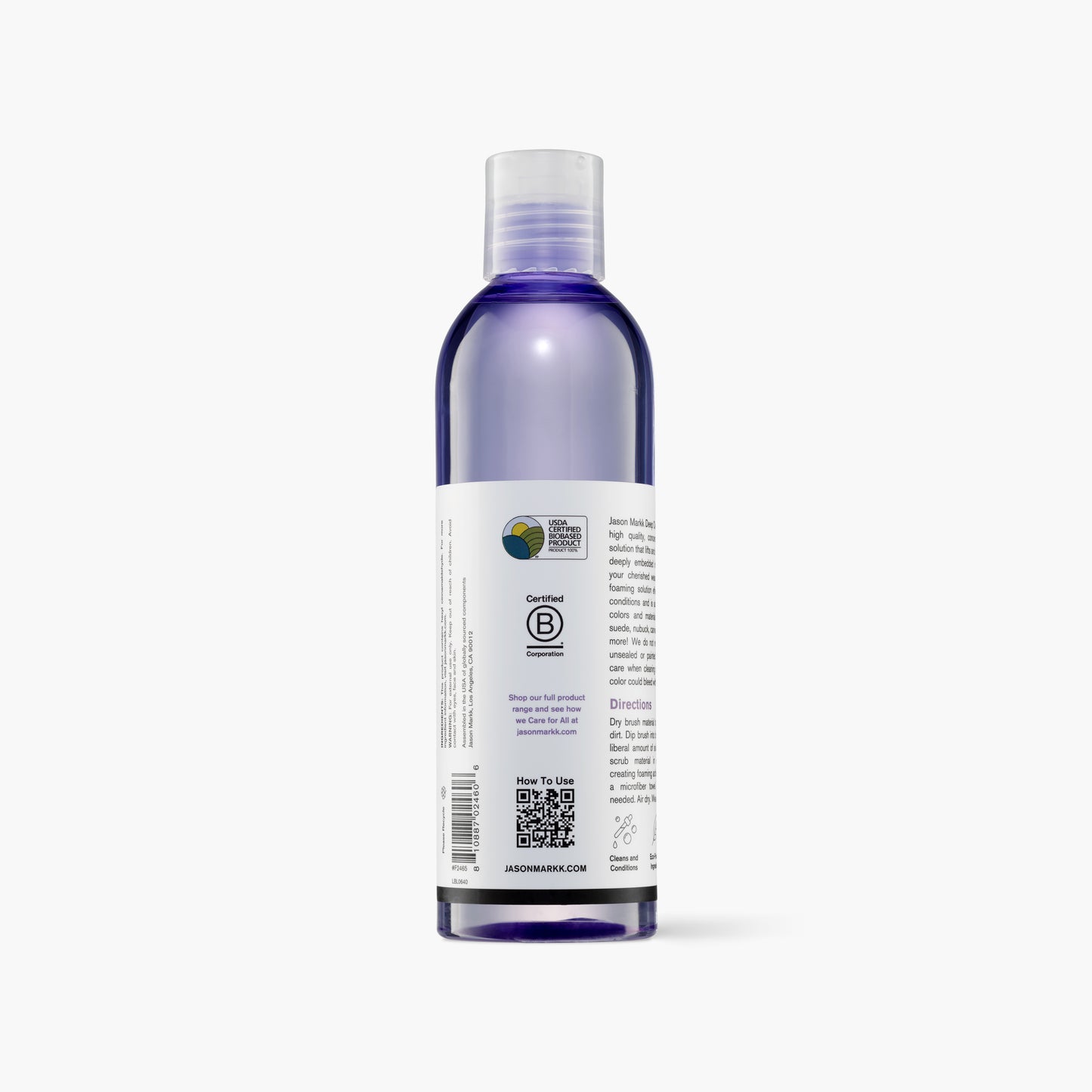 Jason Markk 8oz Deep Cleaning Solution - Back Label