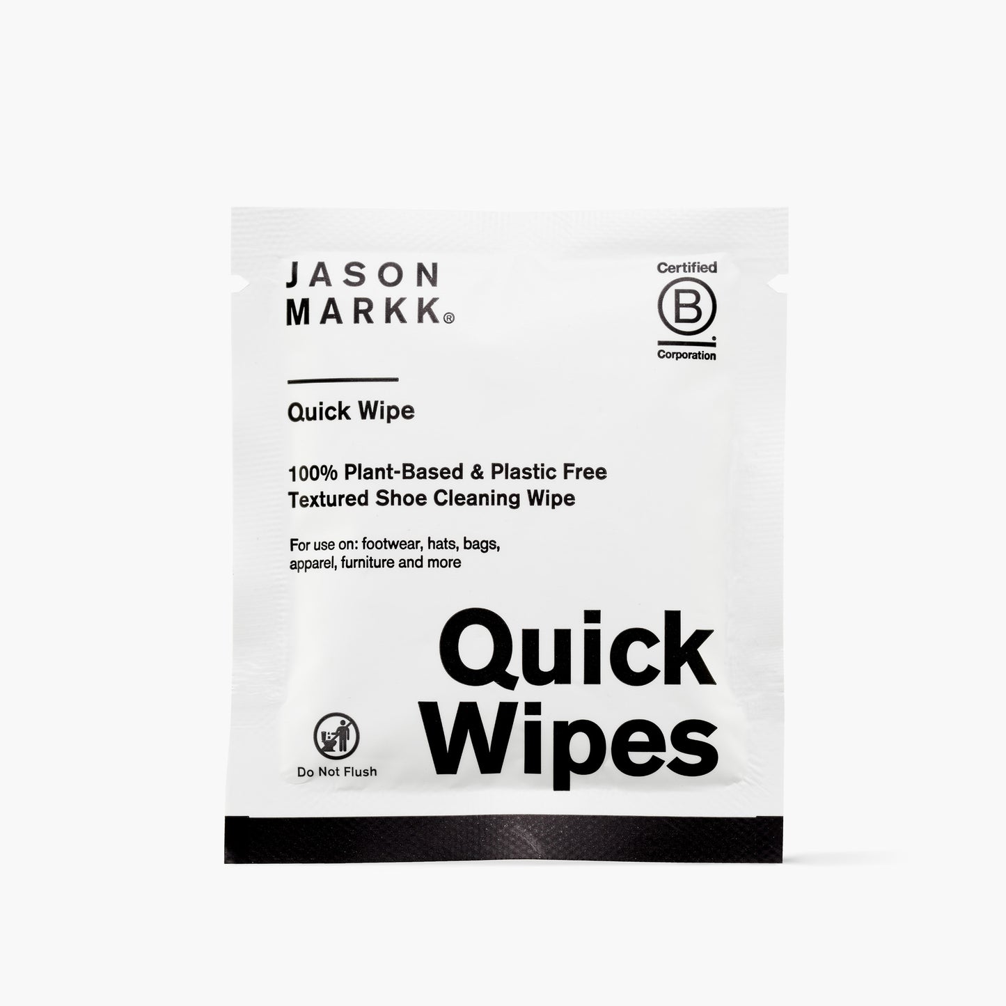 Jason Markk Quick Wipes (30 Pack) - Individual Wipe Out of Box Front