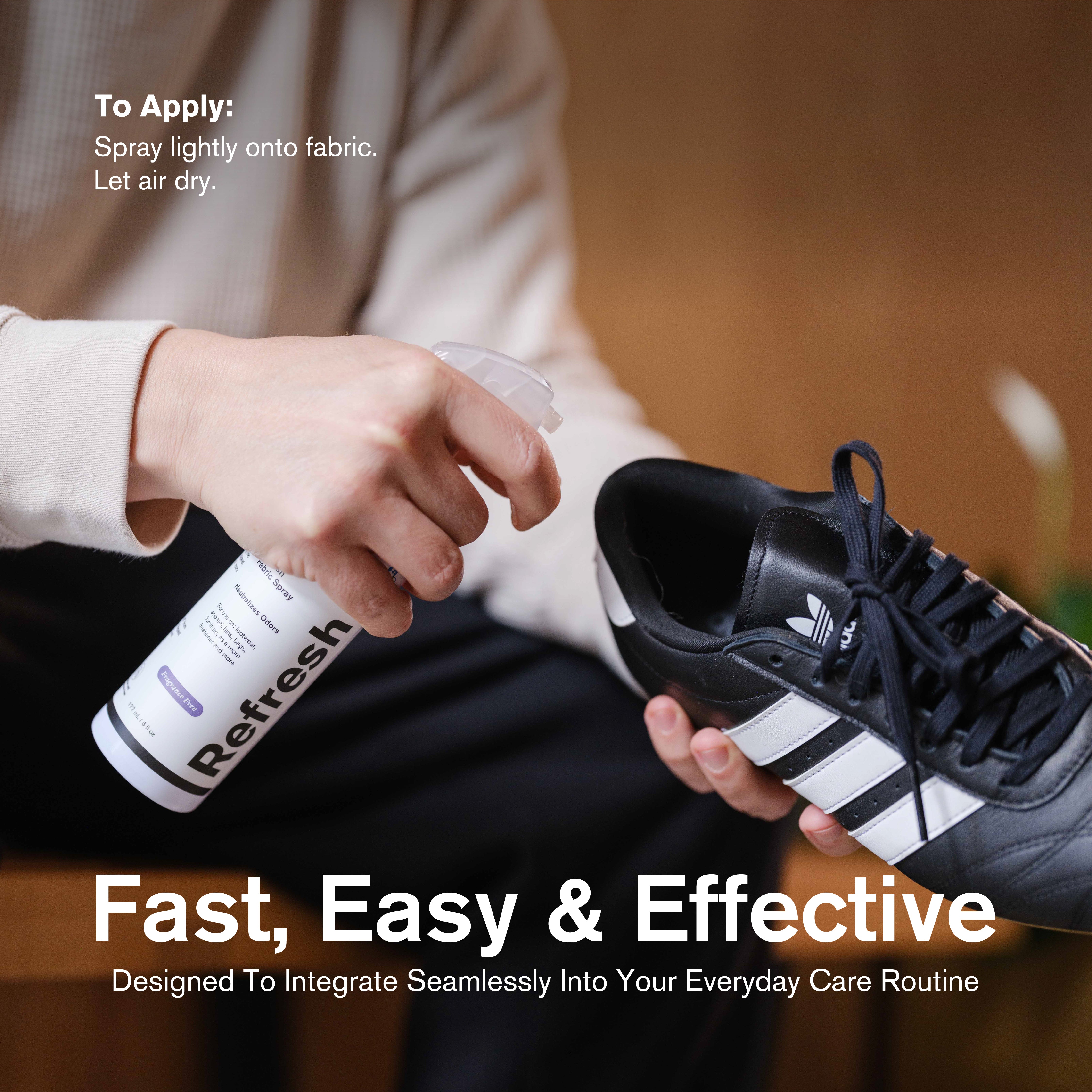 Refresh Shoe Odor Deodorizer Spray | Unscented | PFA Free | Jason