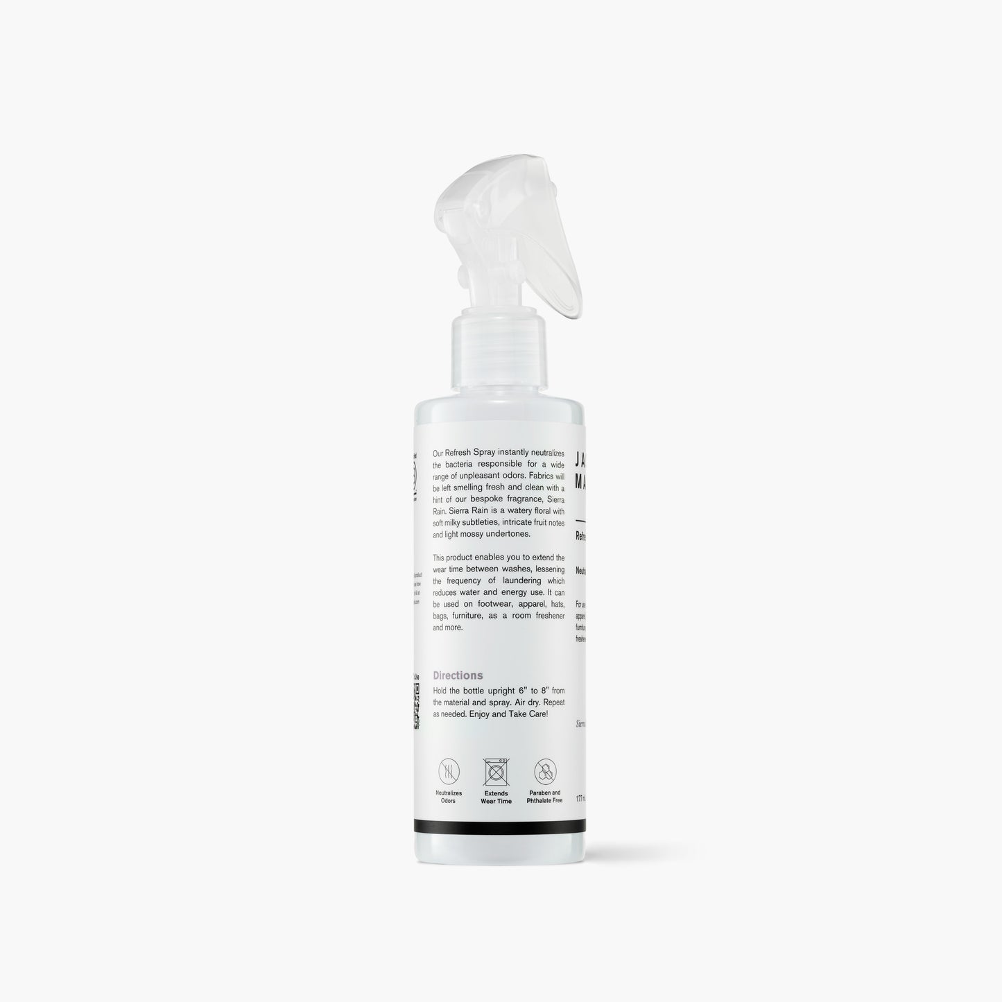 Jason Markk Refresh Spray - Back Labeling