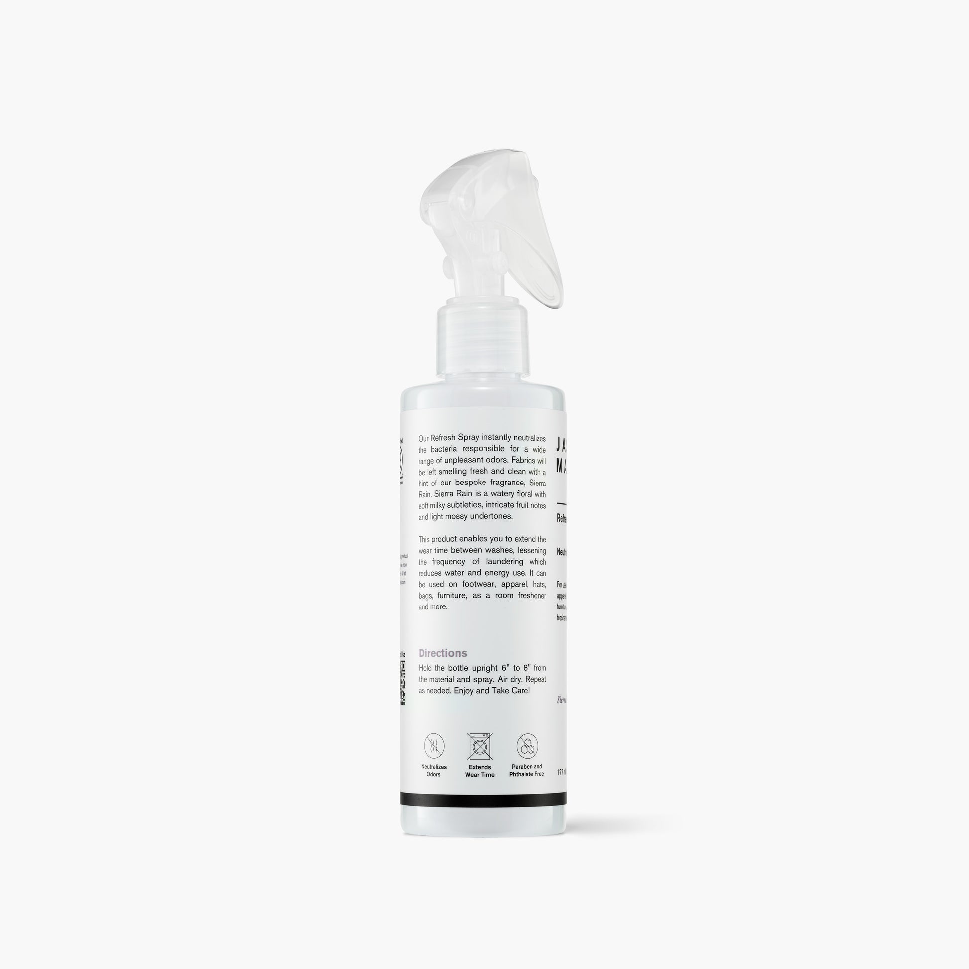 Jason Markk Refresh Spray - Back Labeling