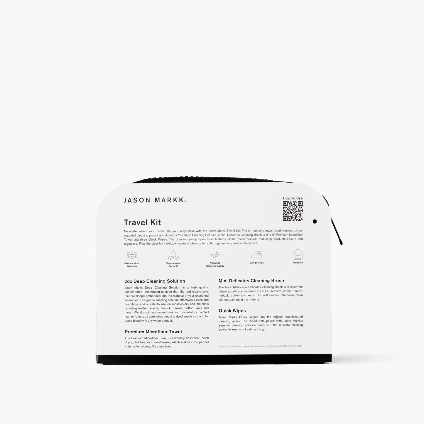 Jason Markk Travel Kit - Back Packaging