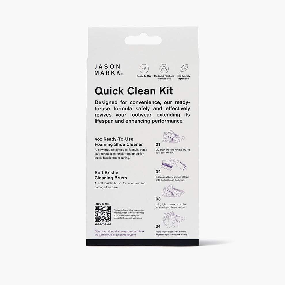 Jason Markk Quick Clean Kit - Back Packaging