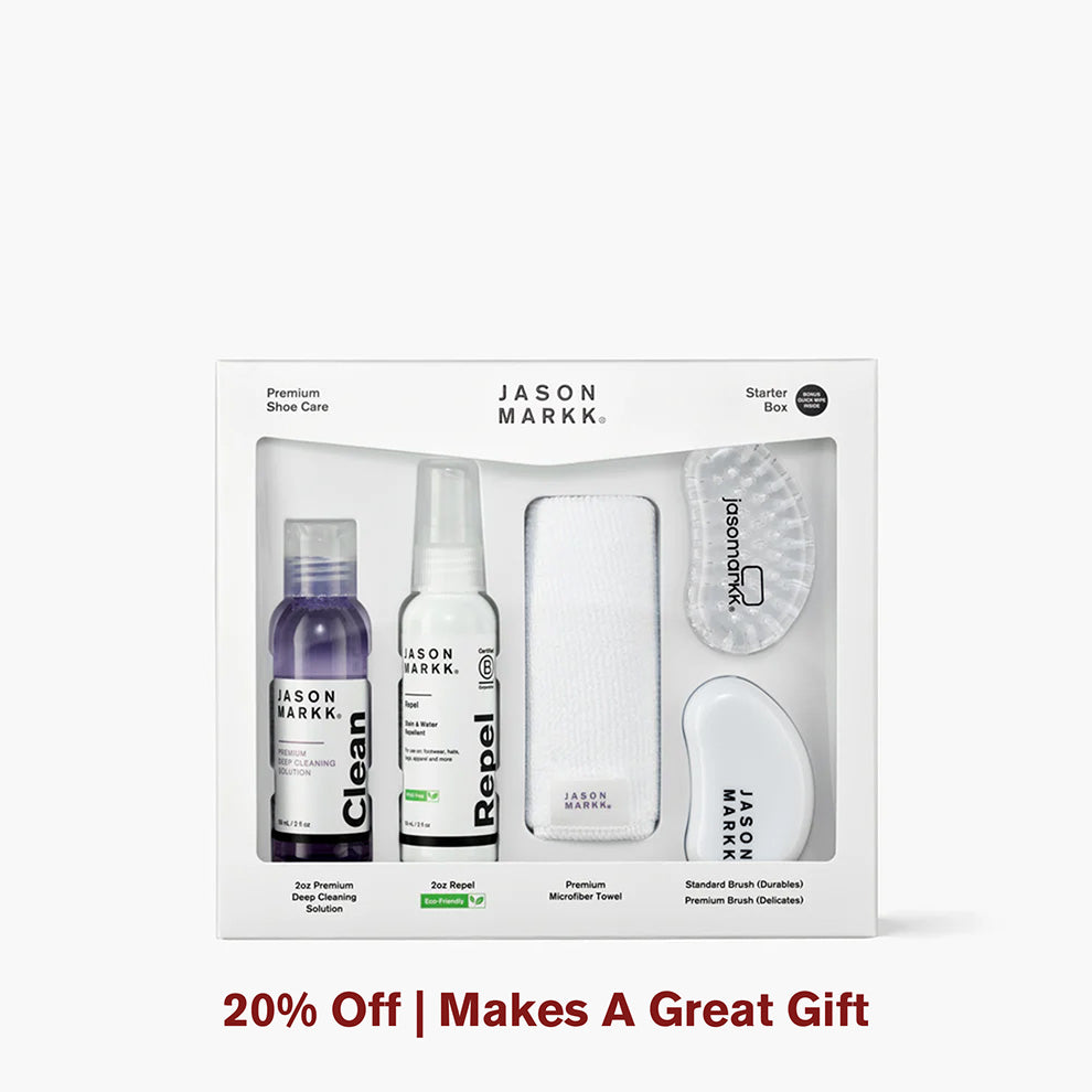 Jason Markk shoe care Starter Box on a white background