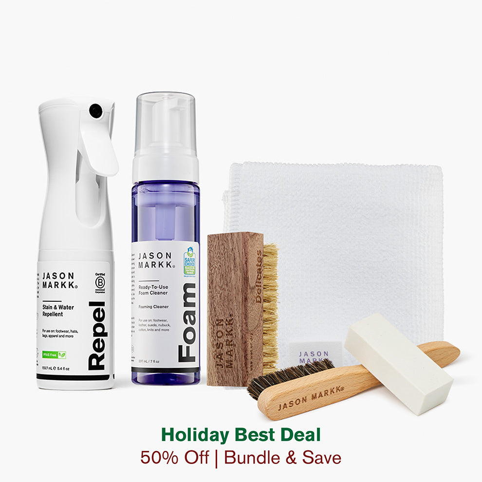 Suede Care Bundle | foam cleaner and waterproof suede protector