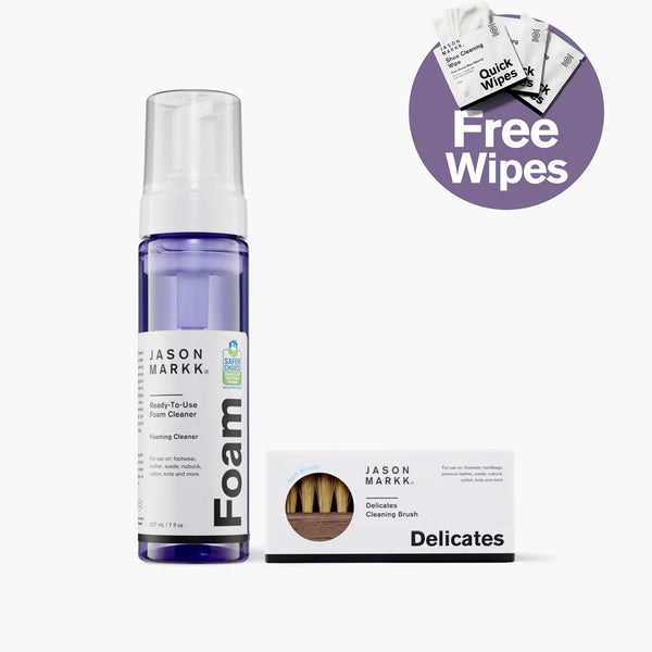 ミスエステCLEANSING & FOAM 500ml Jason Markk Ready-To-Use Foam Solution + Delicates Brush Bundle