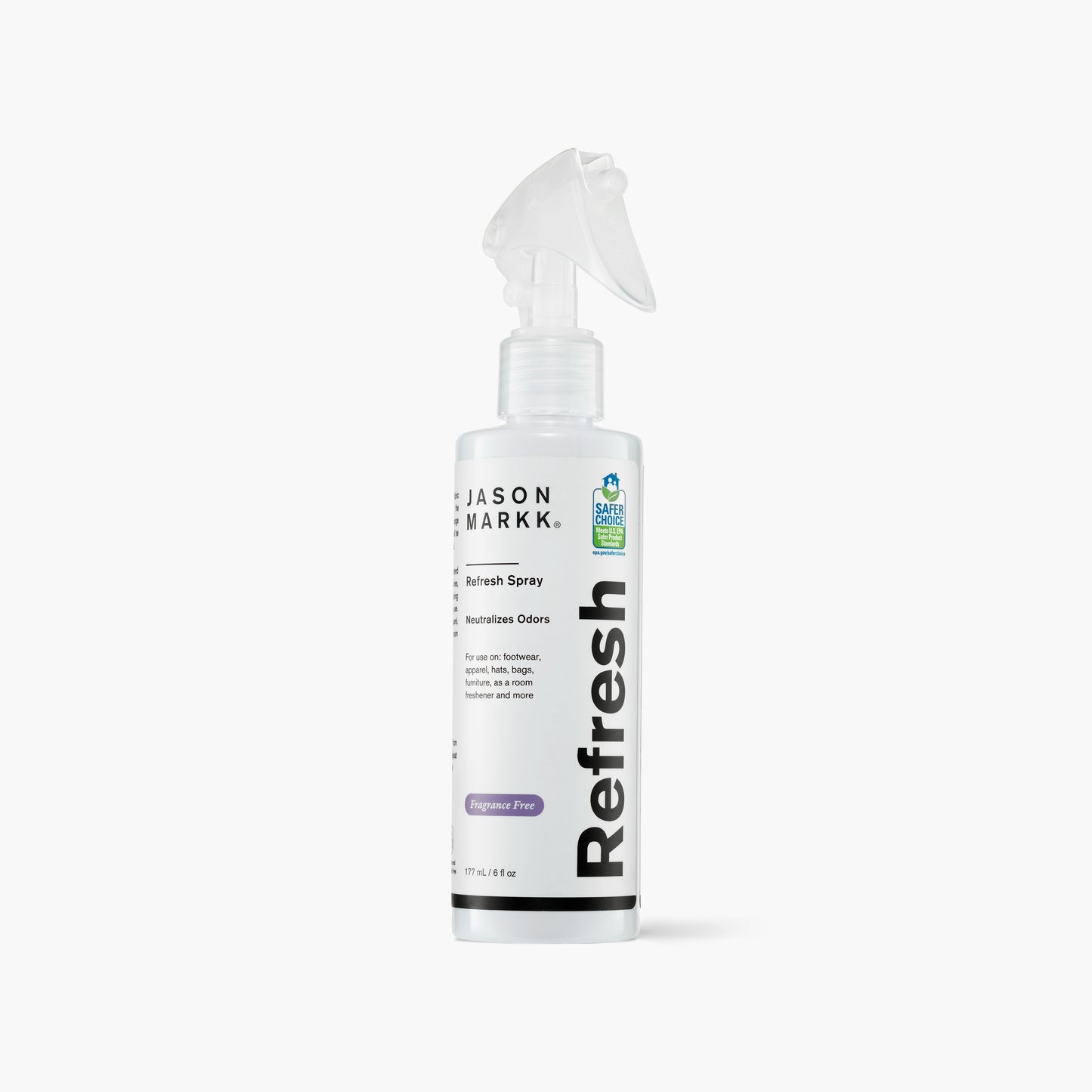 Jason Markk Refresh Spray Fragrance Free - Front of bottle