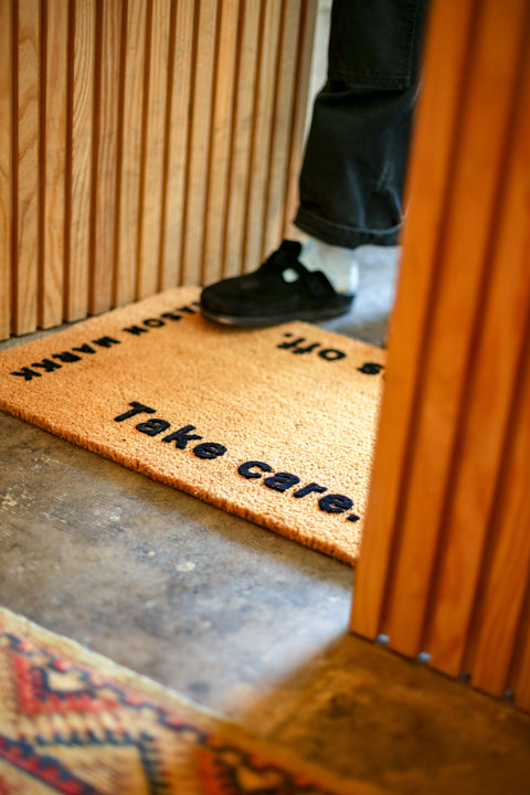 Durable and Funny for Fox Sake Take Your Shoes off Welcome Mat / Doormat / Entryway  Rug. 