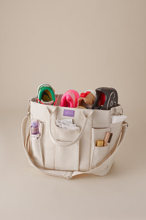 Travel Medium Leather Top-Zip Tote Bag – Laeder